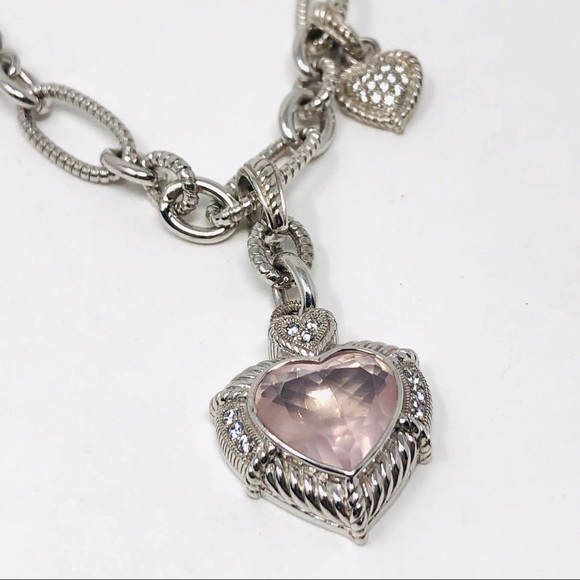 Judith Ripka Sterlingpink Topaz Heart 